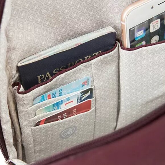 Travelon Peacock Blue Anti-Theft Essentials Backpack/NWT - Picture 6 of 12